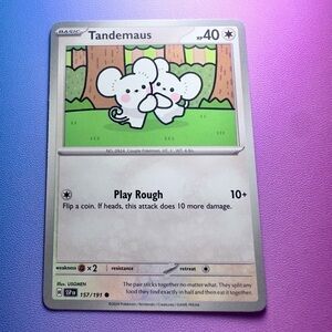 tandemaus - 157/191 (common) — pokemon: surging sparks